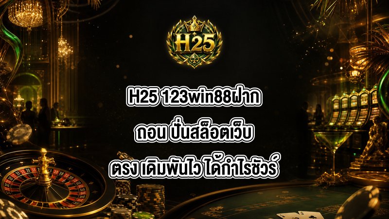 H25 123win88ฝากถอน